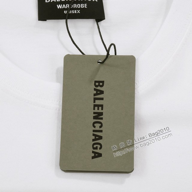 Balenciaga專櫃巴黎世家2023SS新款印花T恤 男女同款 tzy2823